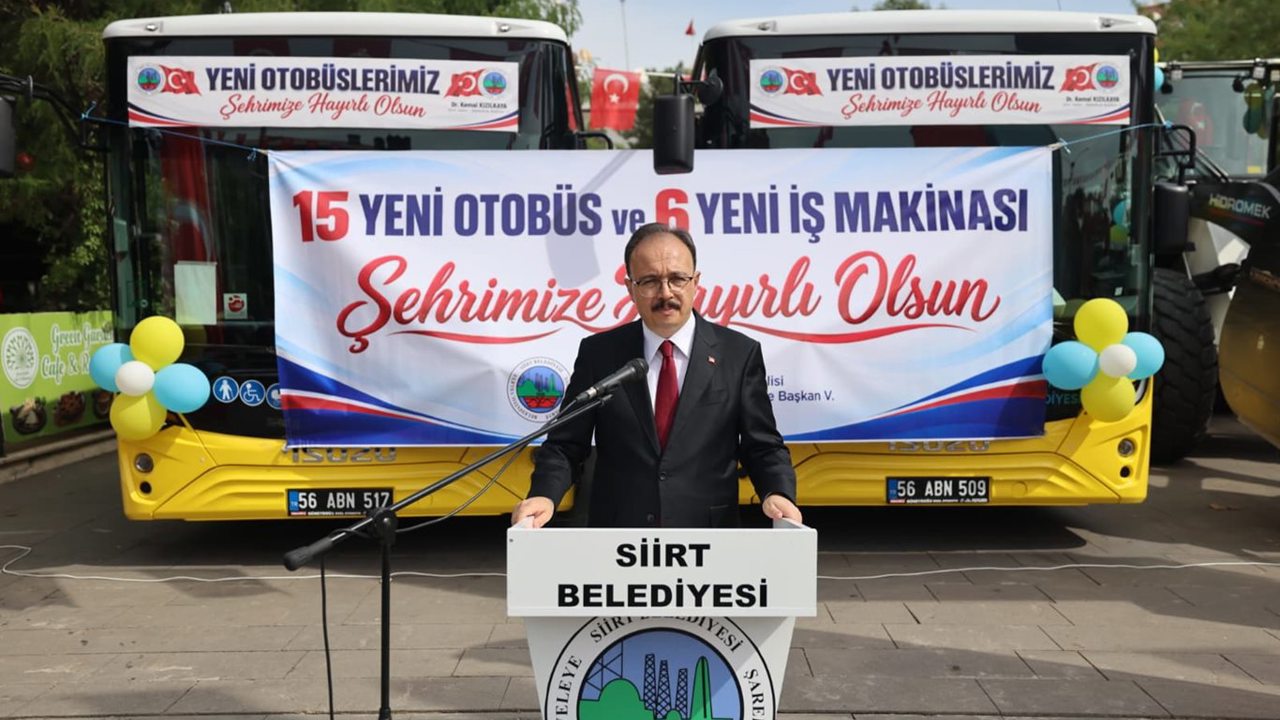 Siirt Belediyesi filosuna 21 yeni araç kattı