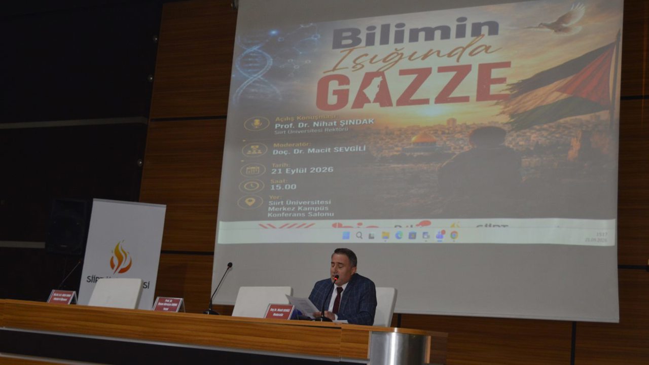 Siirt Üniversitesi’nde “Bilimin Işığında Gazze” söyleşisi düzenlendi