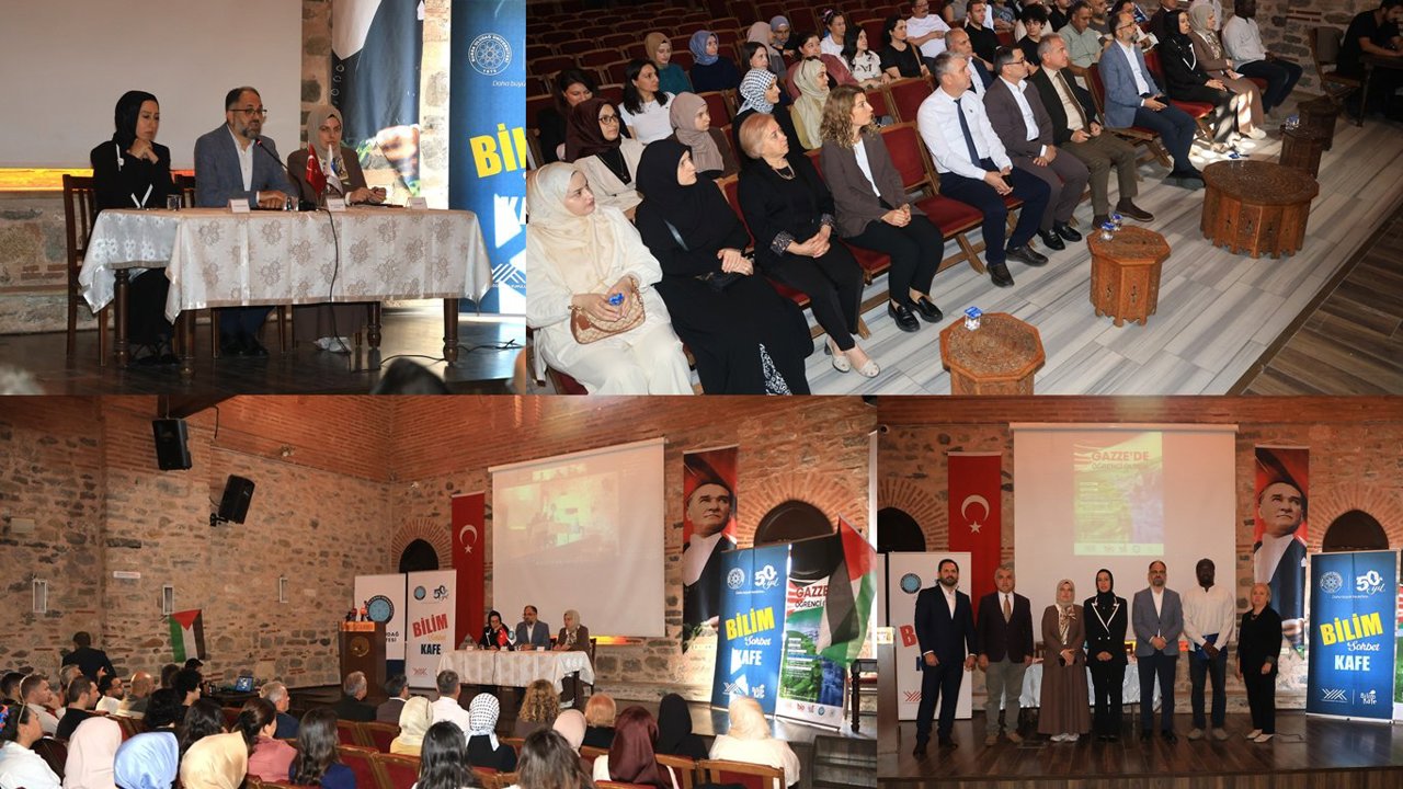Bursa’da Gazze için bilim kafe paneli düzenlendi