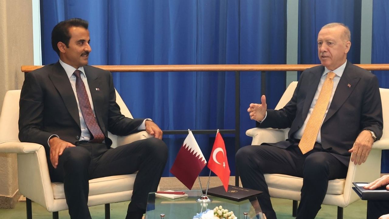 Cumhurbaşkanı Erdoğan, Katar Emiri Al Sani ile bir araya geldi
