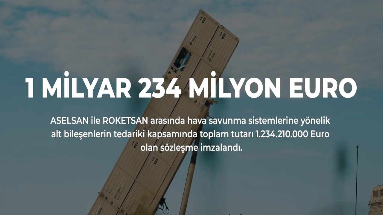 ASELSAN ve ROKETSAN'dan 1,2 milyar avroluk sözleşme