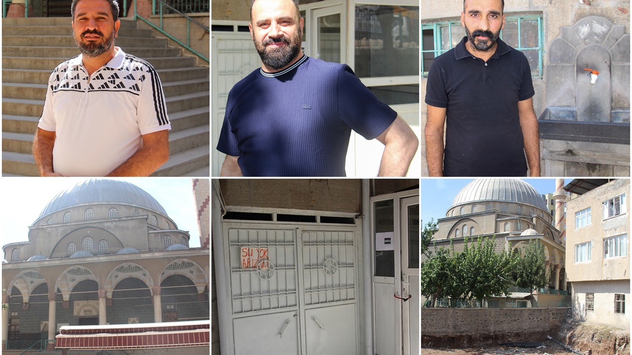 Camiye gelenler abdest alacak su bulamıyor