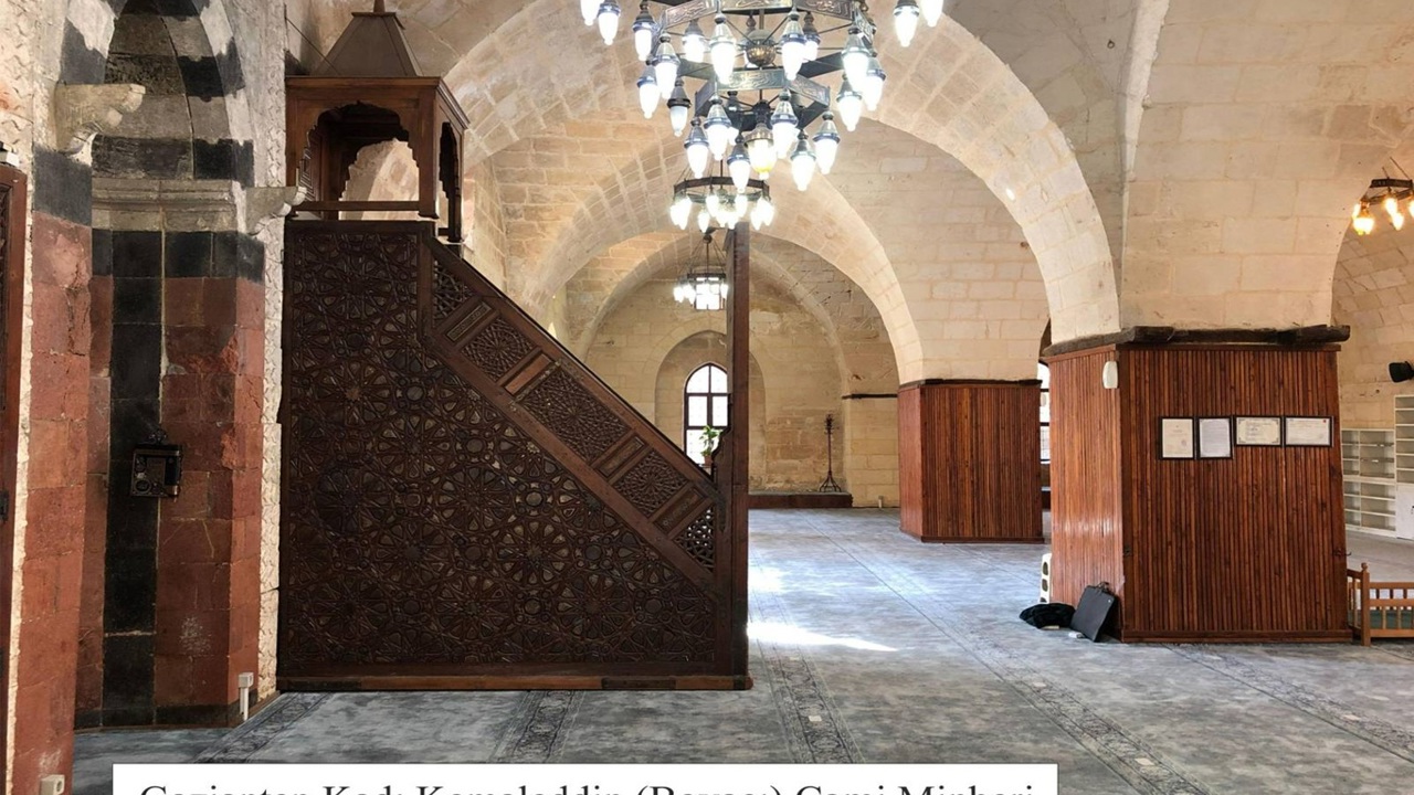 Kadı Kemaleddin (Boyacı) Camii minberinin özgün yapısının korunması çağrısı