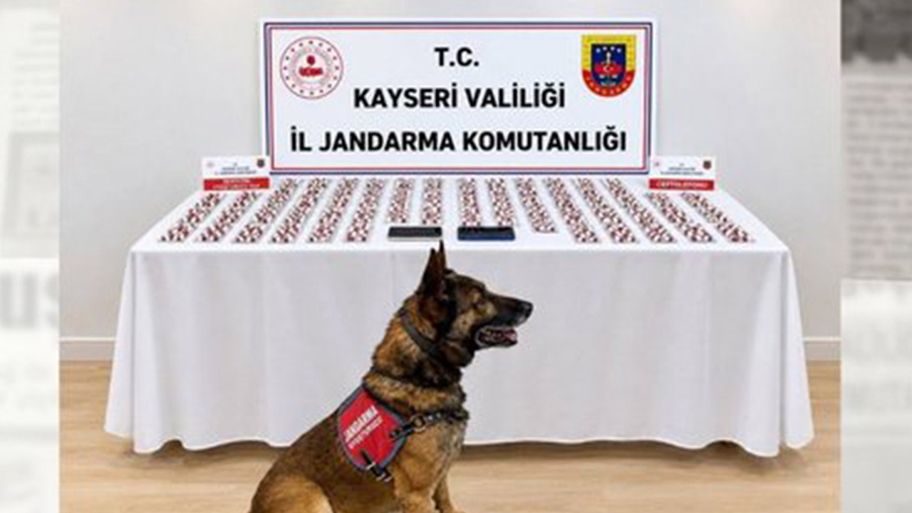 Kayseri’de bin 81 sentetik hap ele geçirildi