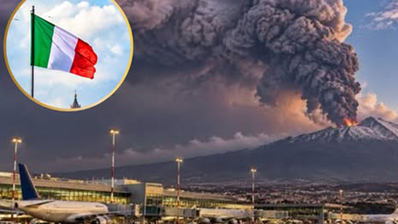 Etna Yanardağı'nın faaliyete geçmesiyle tüm uçuşlar durduruldu