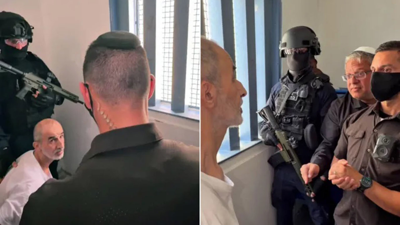 Ben-Gvir'den Filistinli esire tehdit: "Seni öldürmek istiyorum"
