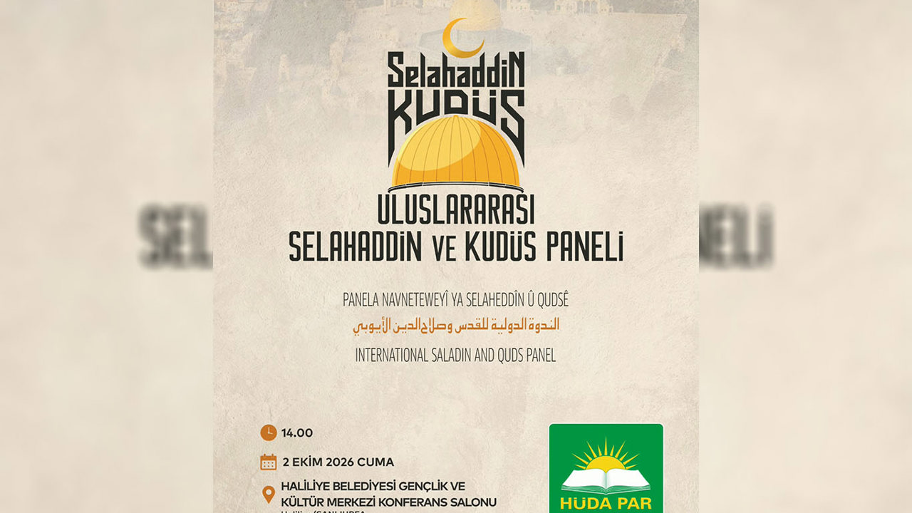 Şanlıurfa'da "Uluslararası Selahaddin ve Kudüs Paneli" düzenlenecek