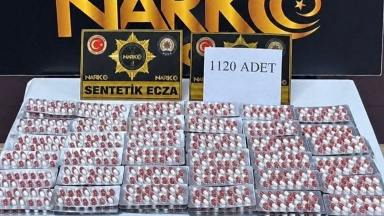 Yozgat'ta 1120 sentetik ecza hap ele geçirildi