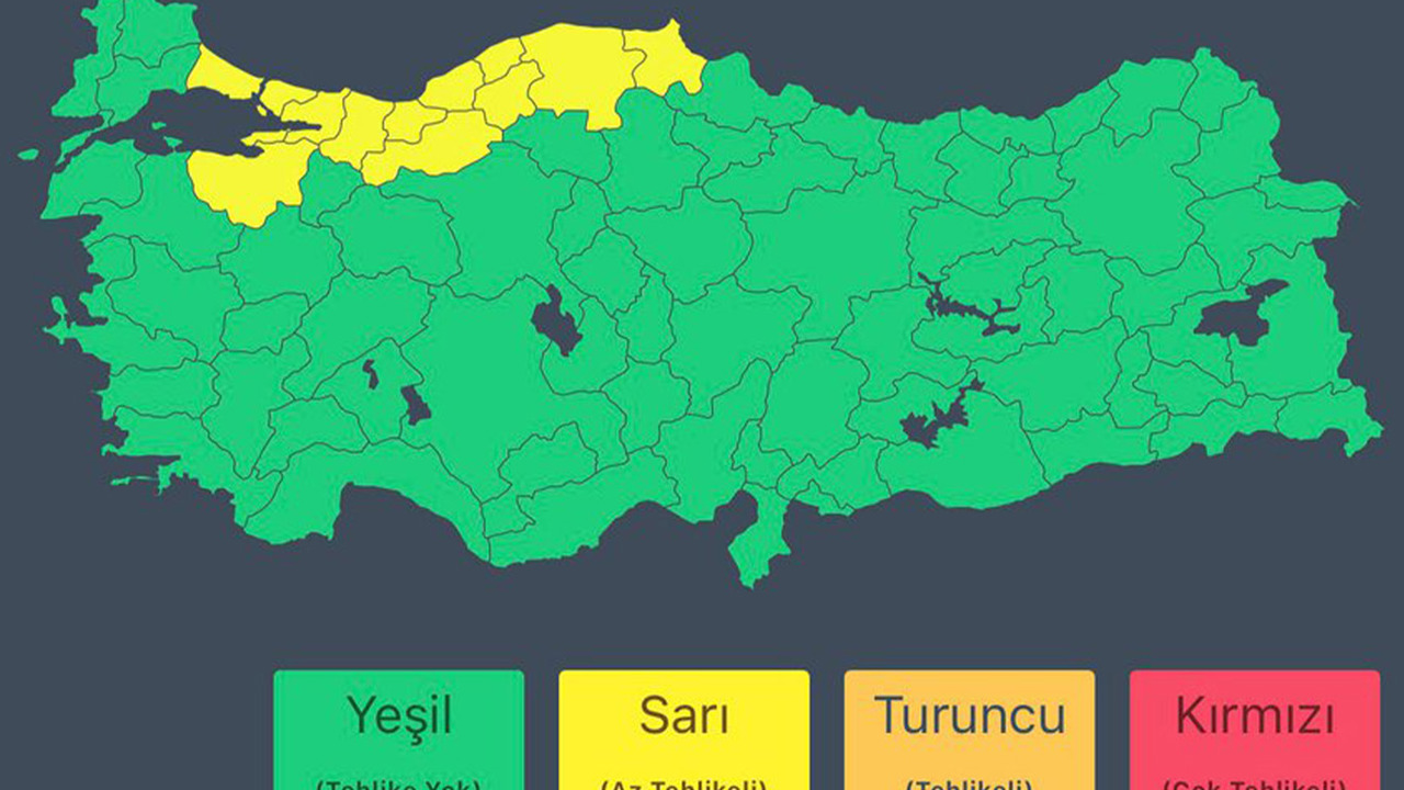14 ilde kuvvetli ve çok kuvvetli yağış bekleniyor