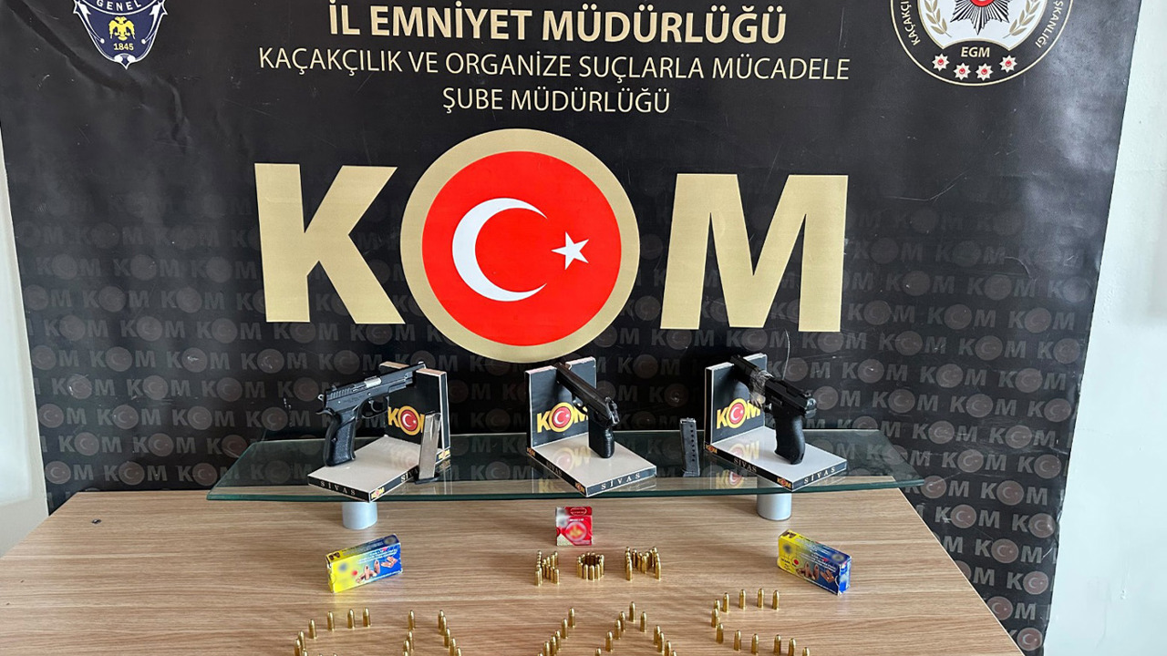 Sivas merkezli 4 ilde silah operasyonu: 2 şüpheli tutuklandı