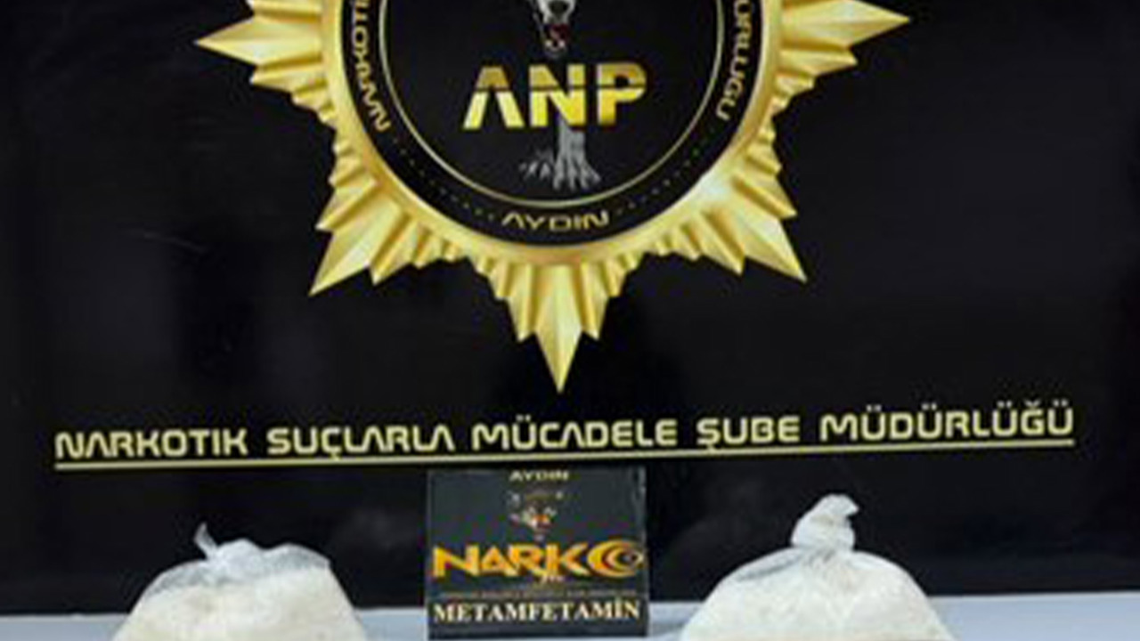Aydın’da ticari takside 1 kilo 21 gram metamfetamin ele geçirildi