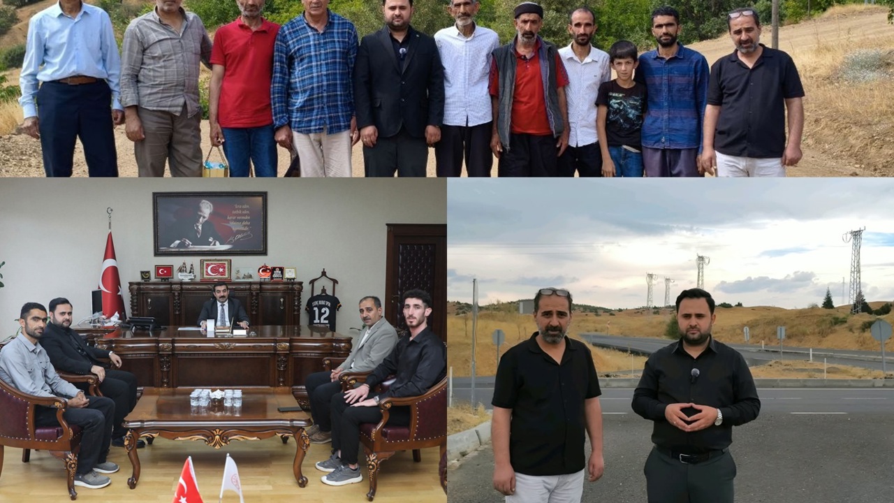 HÜDA PAR Genç İlçe Başkanlığından Yelkaya Köyü ve bölgedeki yol sorunlarına ilişkin ziyaret