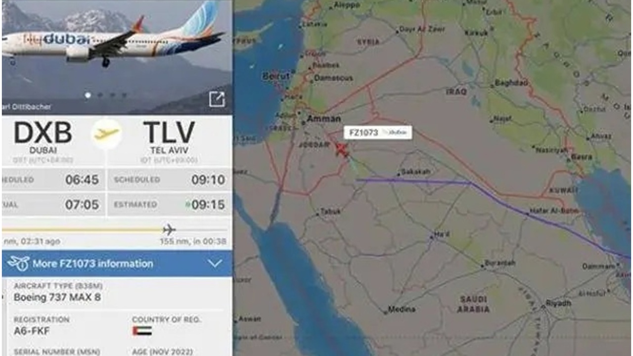 Dubai-Tel Aviv seferini yapan yolcu uçağında kaçırılma kodu uyarısı