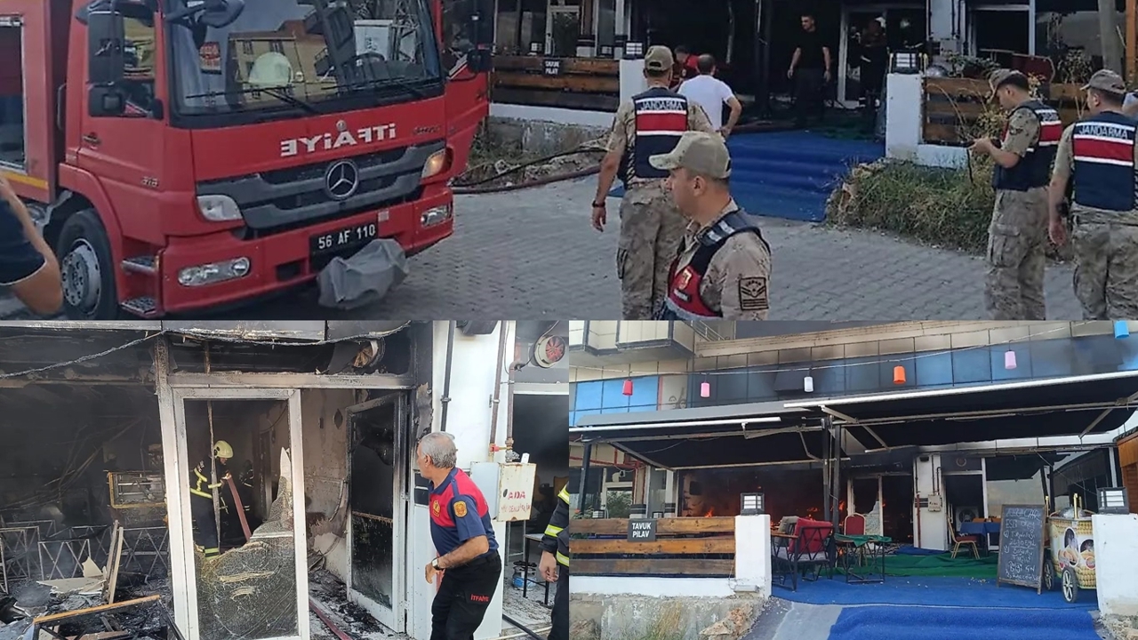 Siirt’te kafede yangın