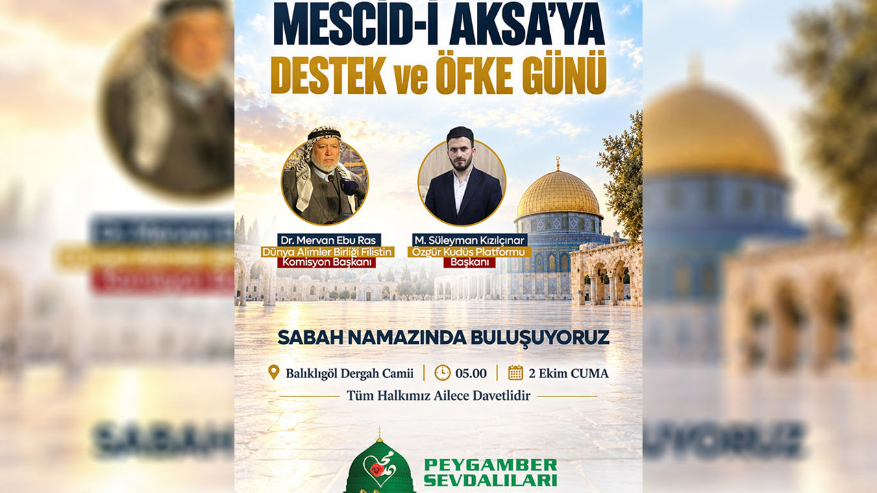 Mescid-i Aksa için sabah namazında buluşma