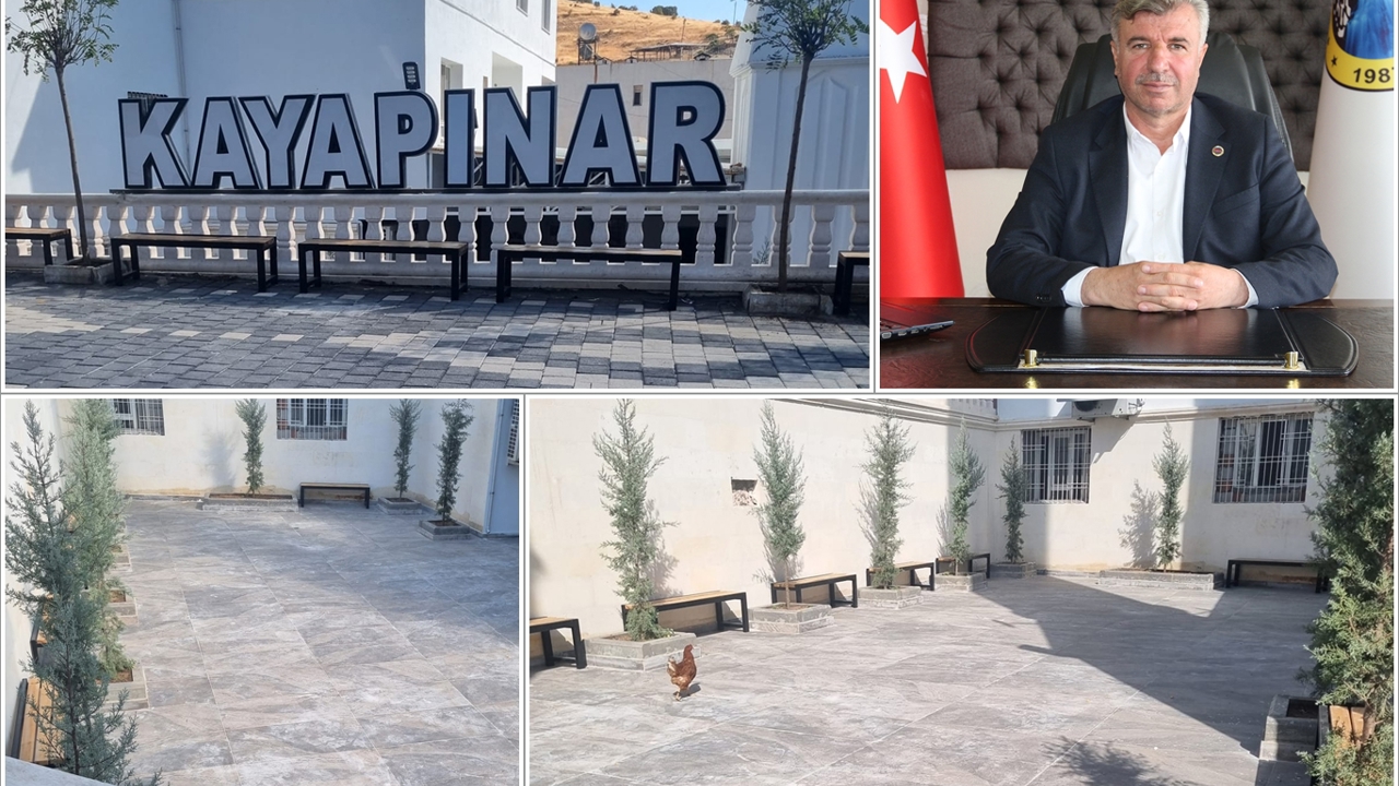 Kayapınar'da çarşı merkezini ferahlatan peyzaj çalışması