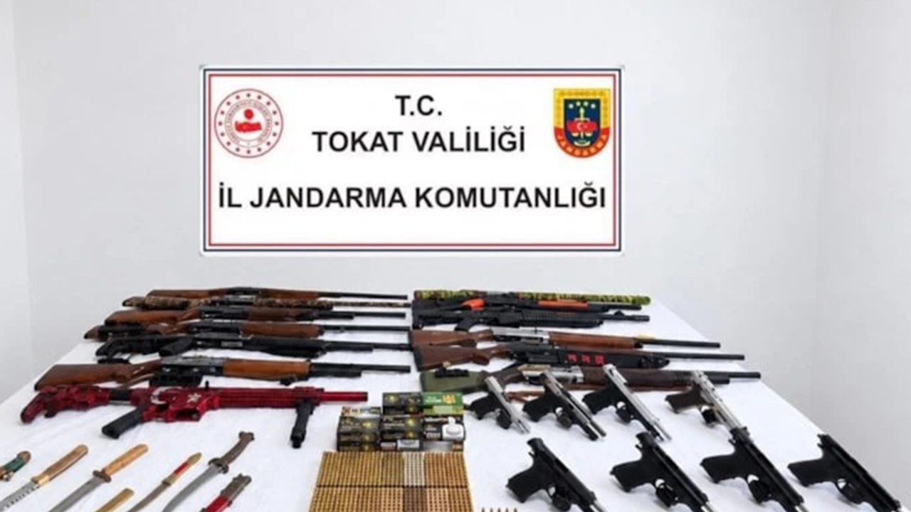 Tokat'ta silah kaçakçılığı operasyonu: 29 şüpheli hakkında işlem başlatıldı
