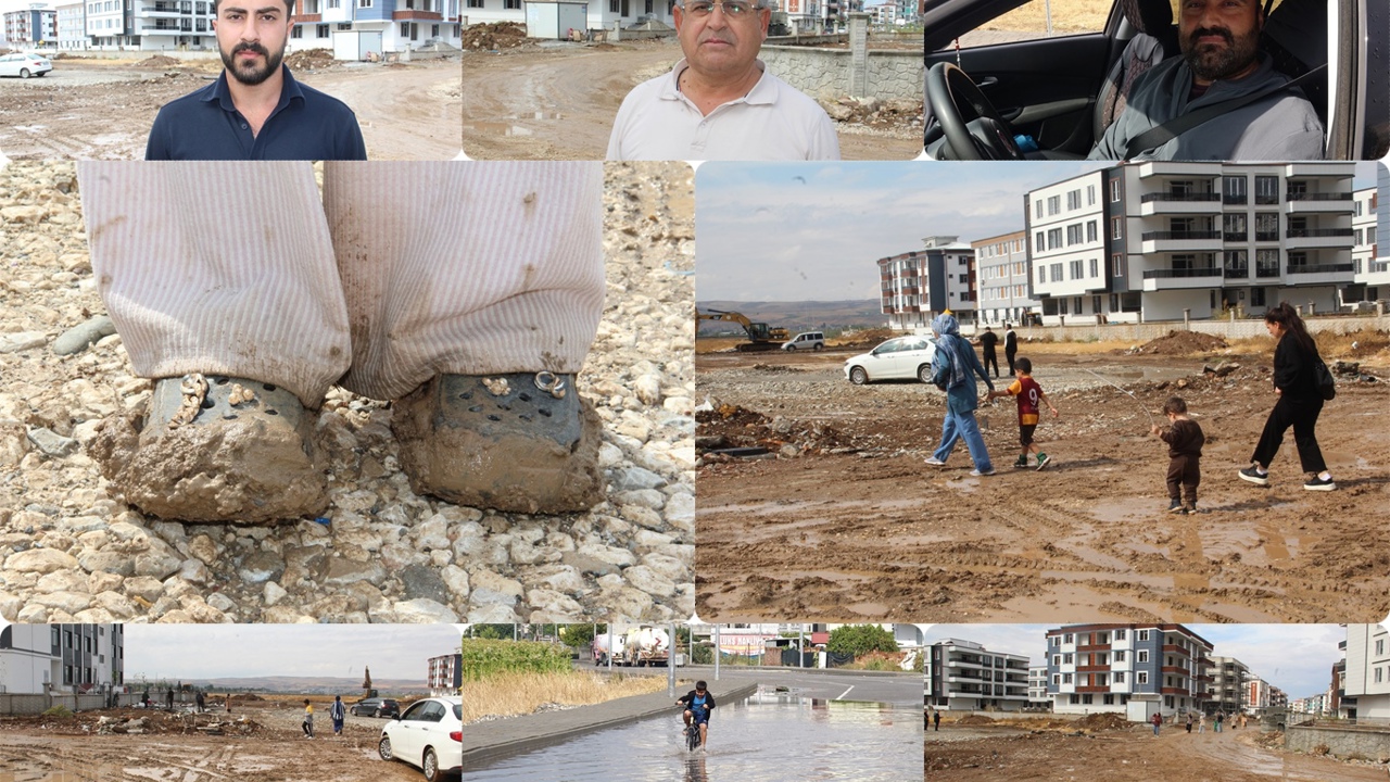 Batman'da yağmur sonrası yollar çamura döndü: Mahalle sakinleri altyapı bekliyor