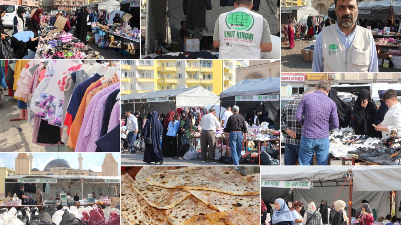 Umut Kervanı Kızıltepe’den ihtiyaç sahiplerine yönelik kermes