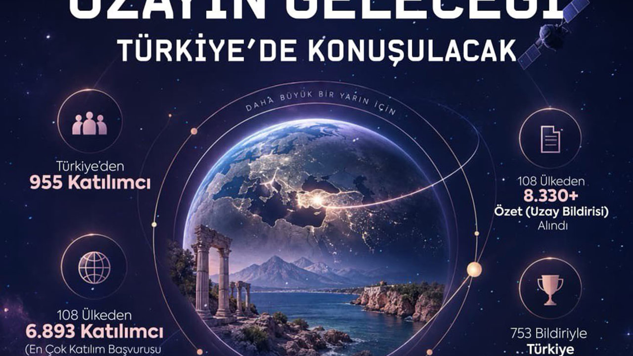 Dünyanın uzay gündemi Antalya'da buluşuyor