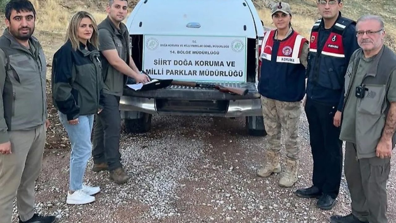 Siirt'te kaçak avlanan kişiye işlem yapıldı