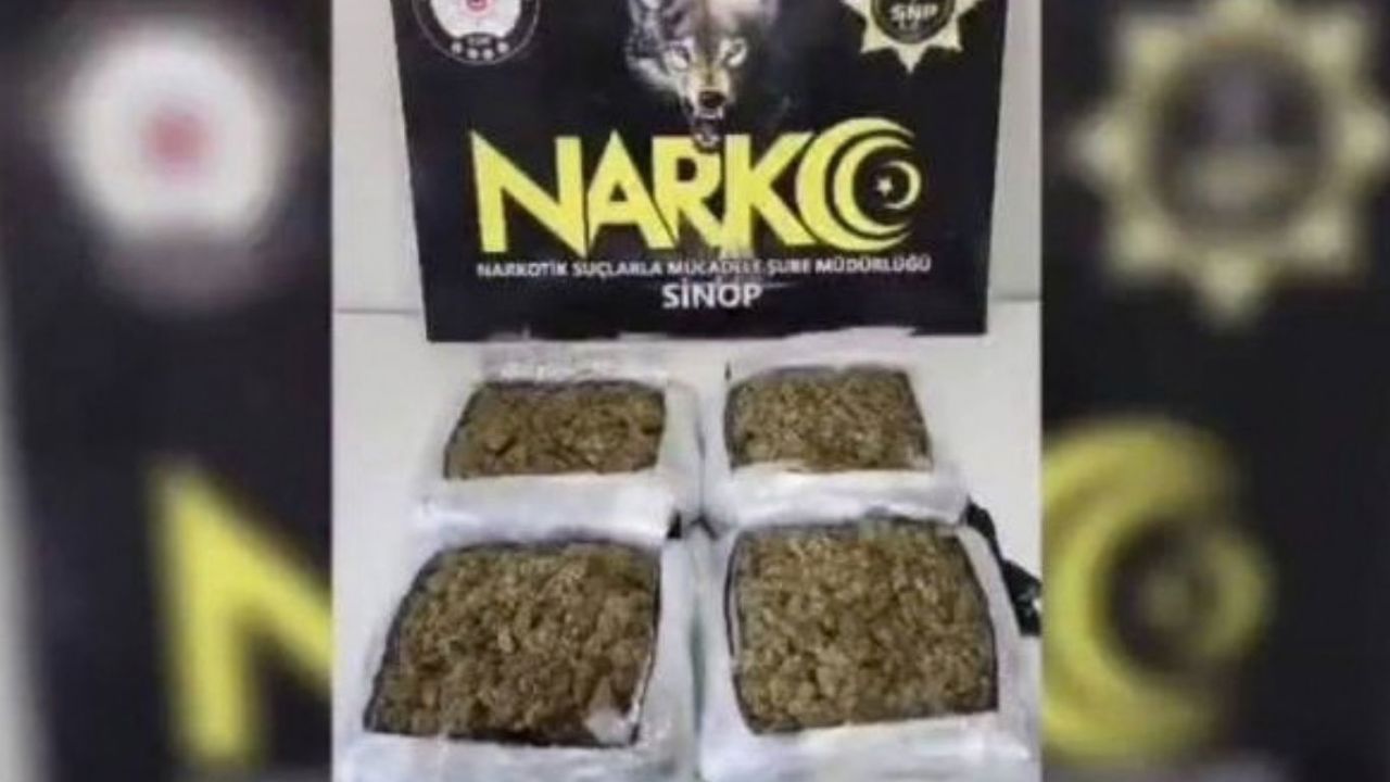 Sinop'ta 2 kilo 892 gram uyuşturucu ele geçirildi: 3 tutuklama