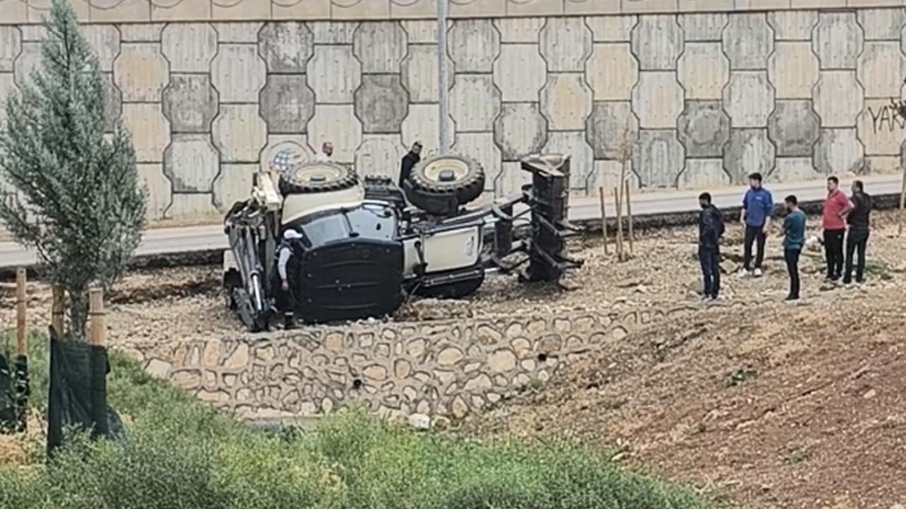 Batman'da kepçe devrildi