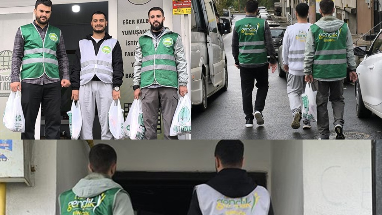 Bingöl'de Yasin Börü ve arkadaşlarının anısına muhtaç ailelere et dağıtıldı
