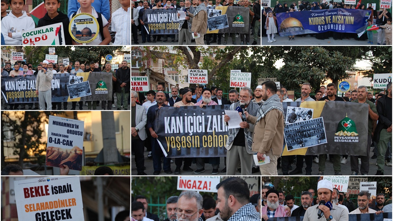 İzmir'de Aksa Tufanı'nın yıl dönümünde Gazze'ye destek açıklaması