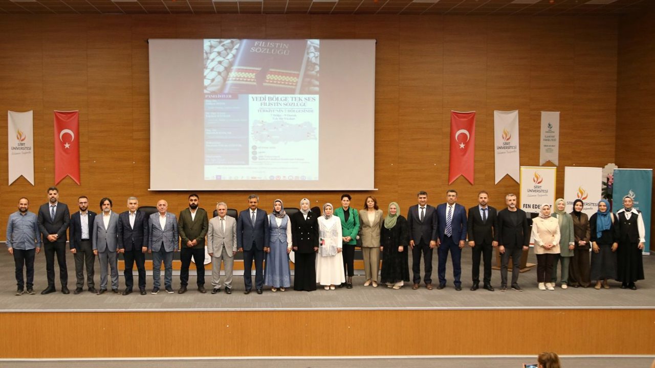 Siirt'te “Yedi Bölge Tek Ses: Filistin Sözlüğü” programı düzenlendi