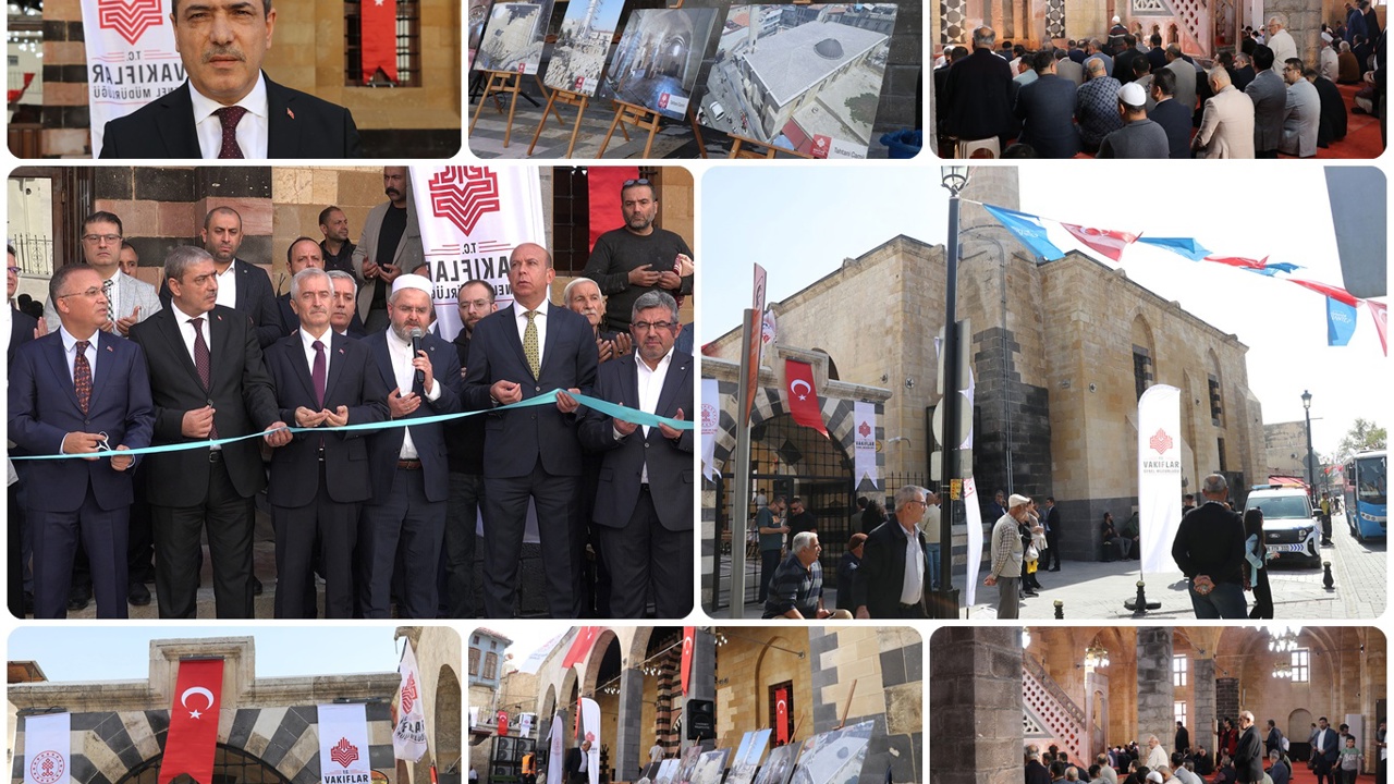 Gaziantep'te depremde hasar gören Tahtani Camii ibadete açıldı