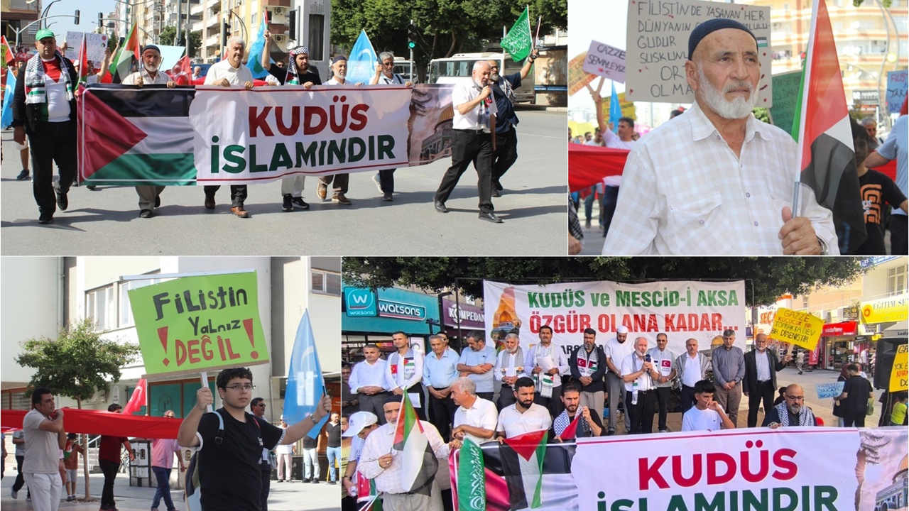 Tarsus'ta Filistin'e destek yürüyüşü düzenlendi