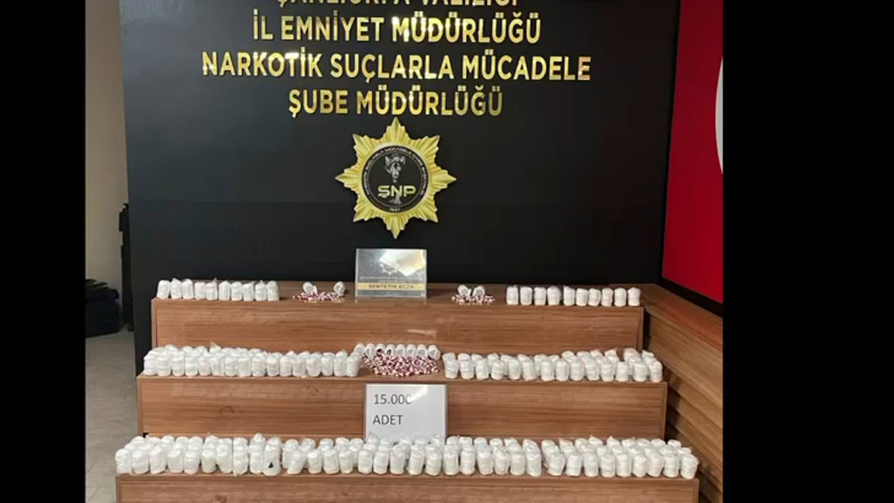Şanlıurfa'da 15 bin sentetik ecza hap ele geçirildi