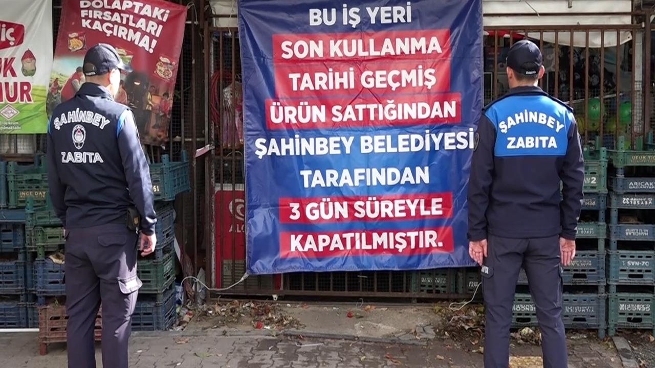 Gaziantep'te son kullanma tarihi geçmiş ürün satan 2 markete kapatma cezası