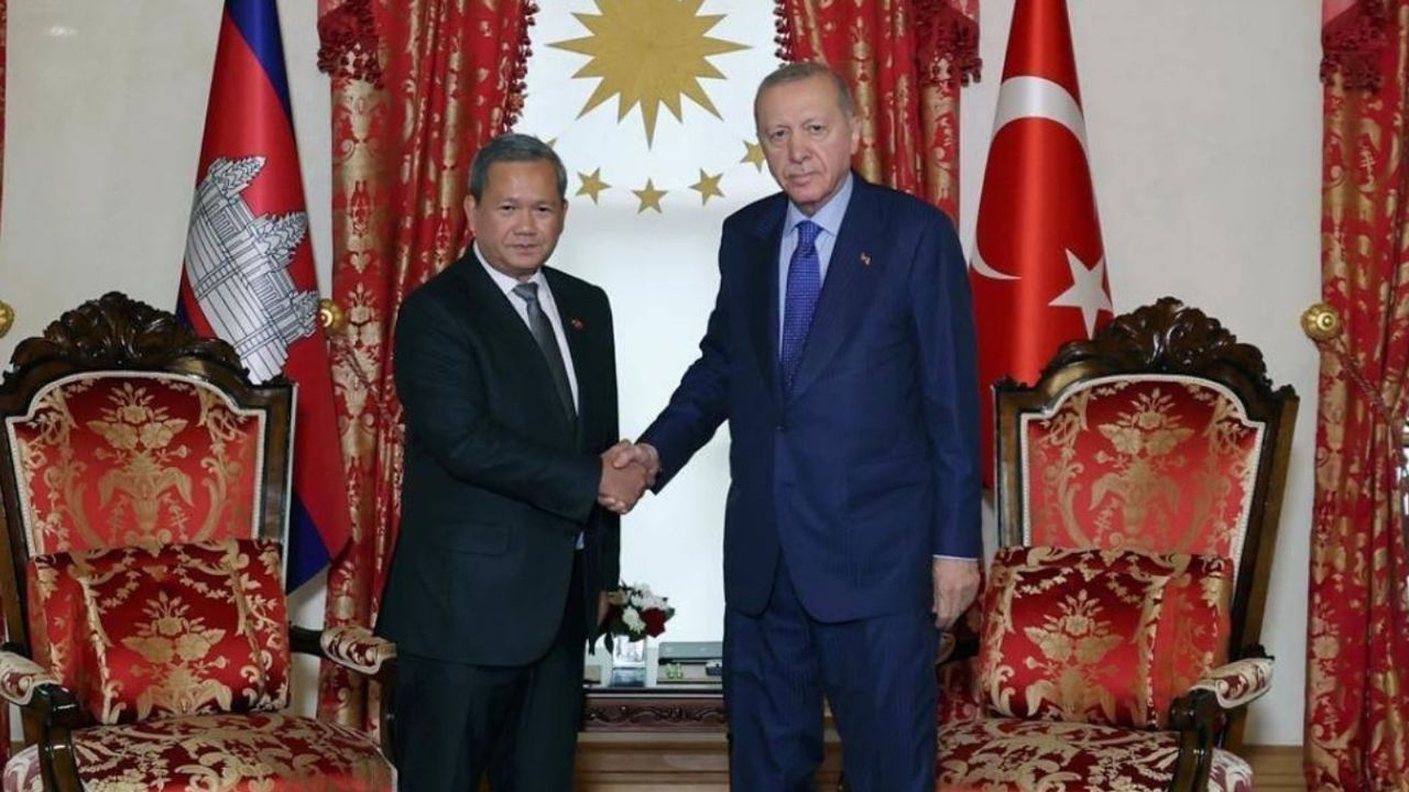 Cumhurbaşkanı Erdoğan, Kamboçya Başbakanı Manet'i kabul etti