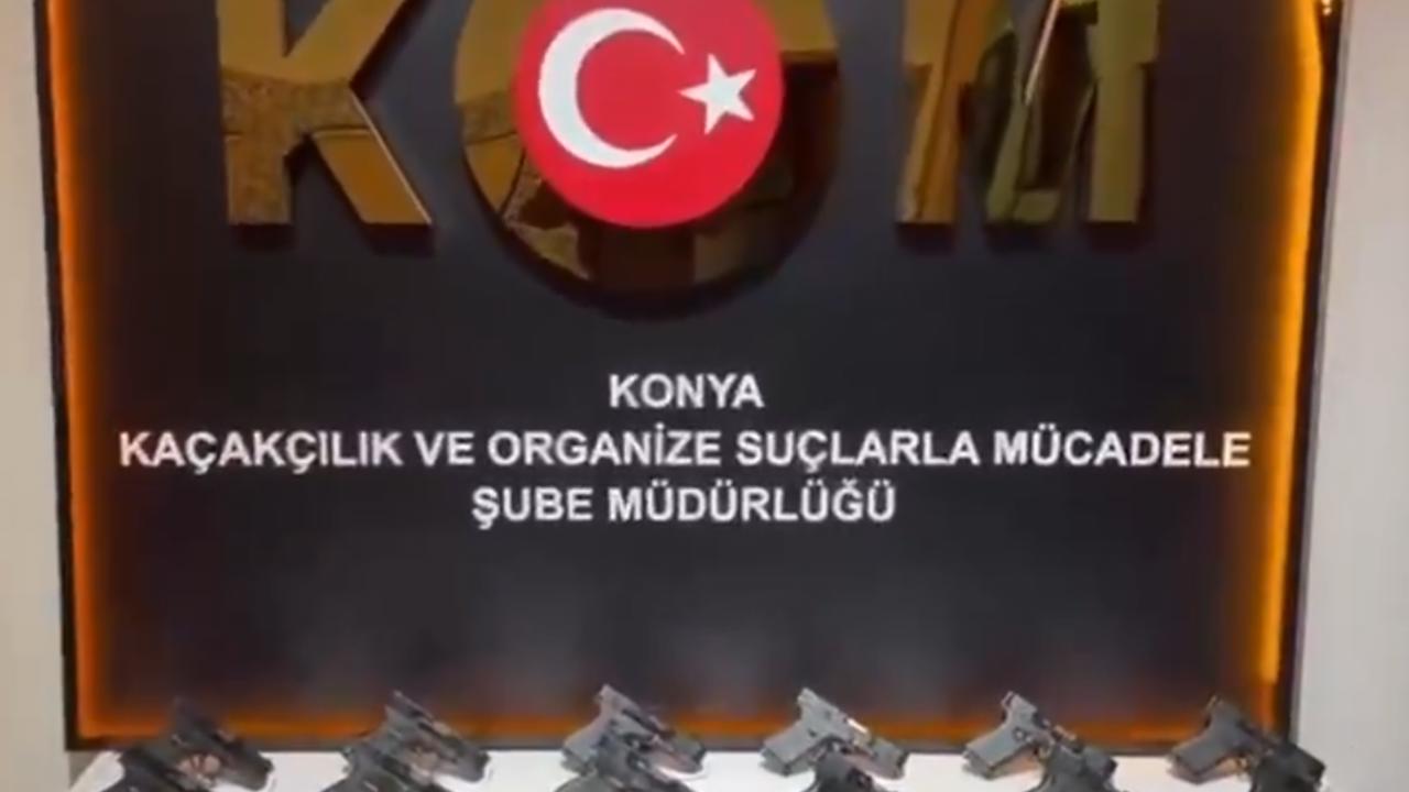 Konya’da 163 ruhsatsız tabanca ele geçirildi: 5 tutuklama