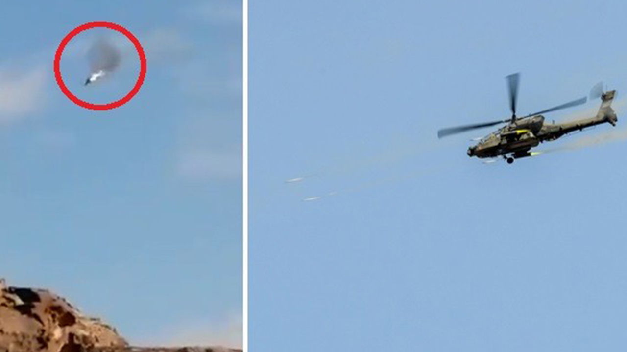 Ensarullah, Suudi Arabistan'a ait Apache tipi helikopteri düşürdü