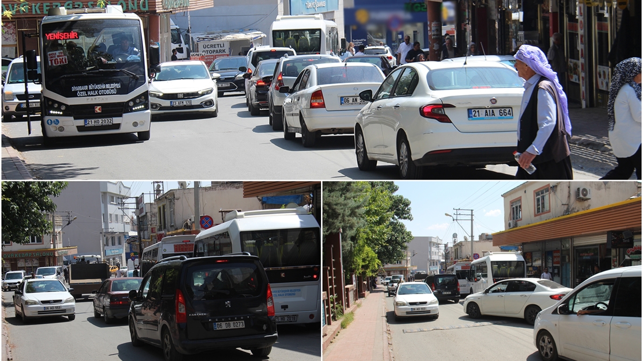 Ergani'de trafik sorununa pratik çözüm: Botanik Park 2 metre geri çekilsin