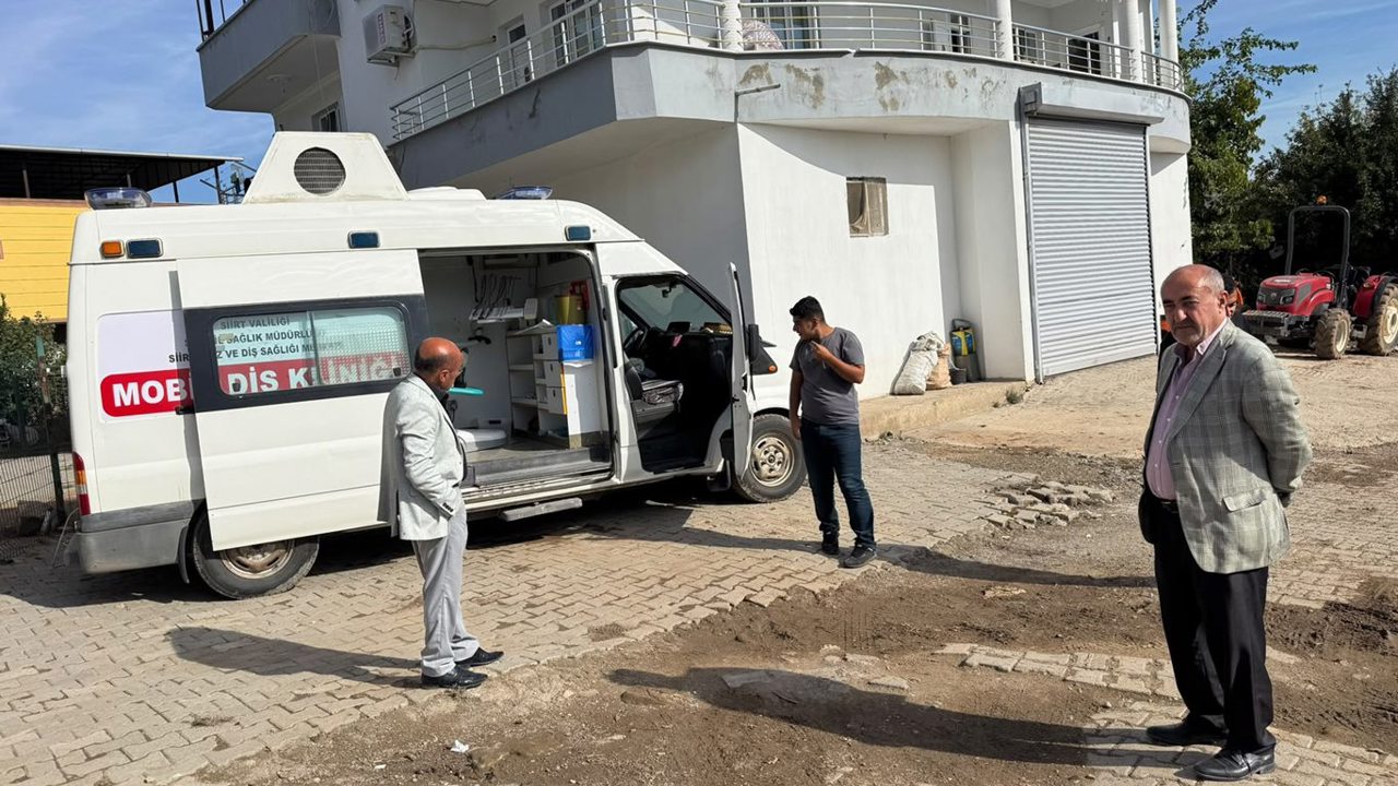 Siirt’te mobil diş sağlığı hizmeti Tuzkuyusu Köyü’ne ulaştı