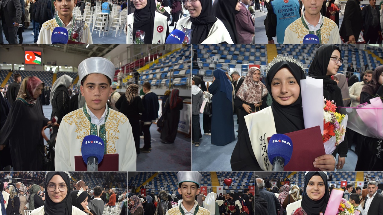 Hafızlar duygu ve hedeflerini anlattı