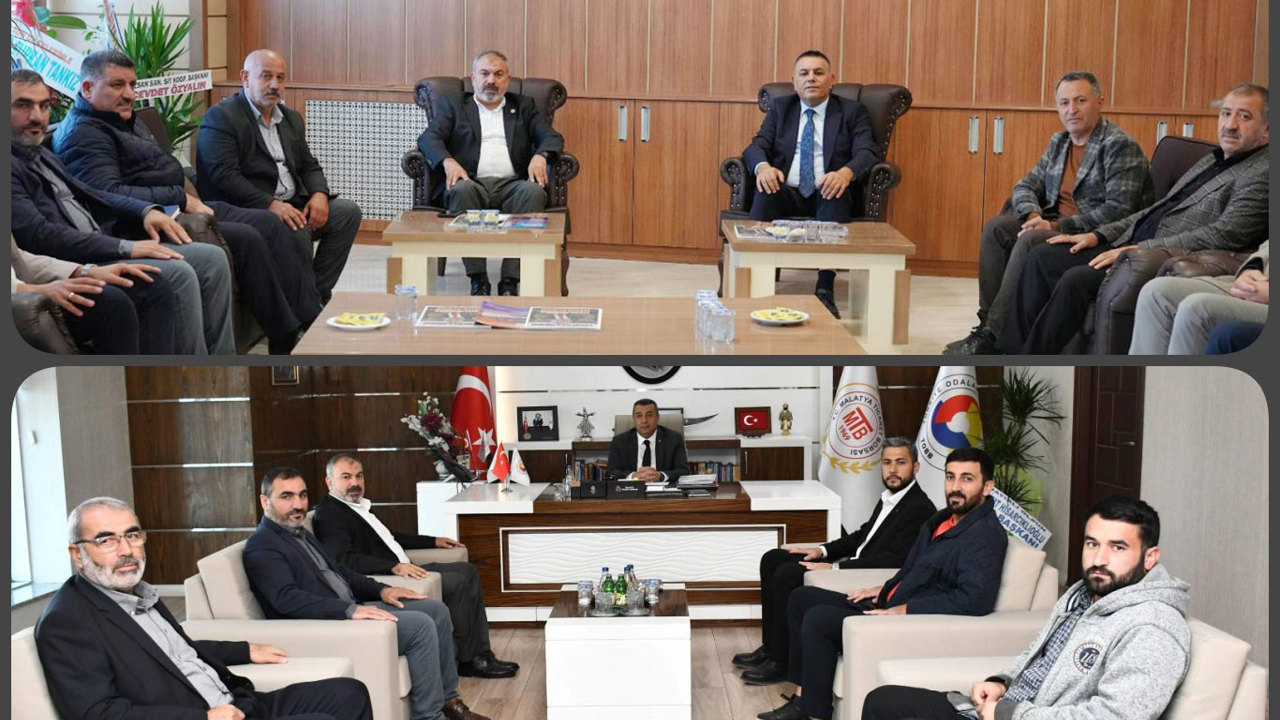 HÜDA PAR Malatya İl Başkanlığından MTSO ve MTB'ye ziyaret