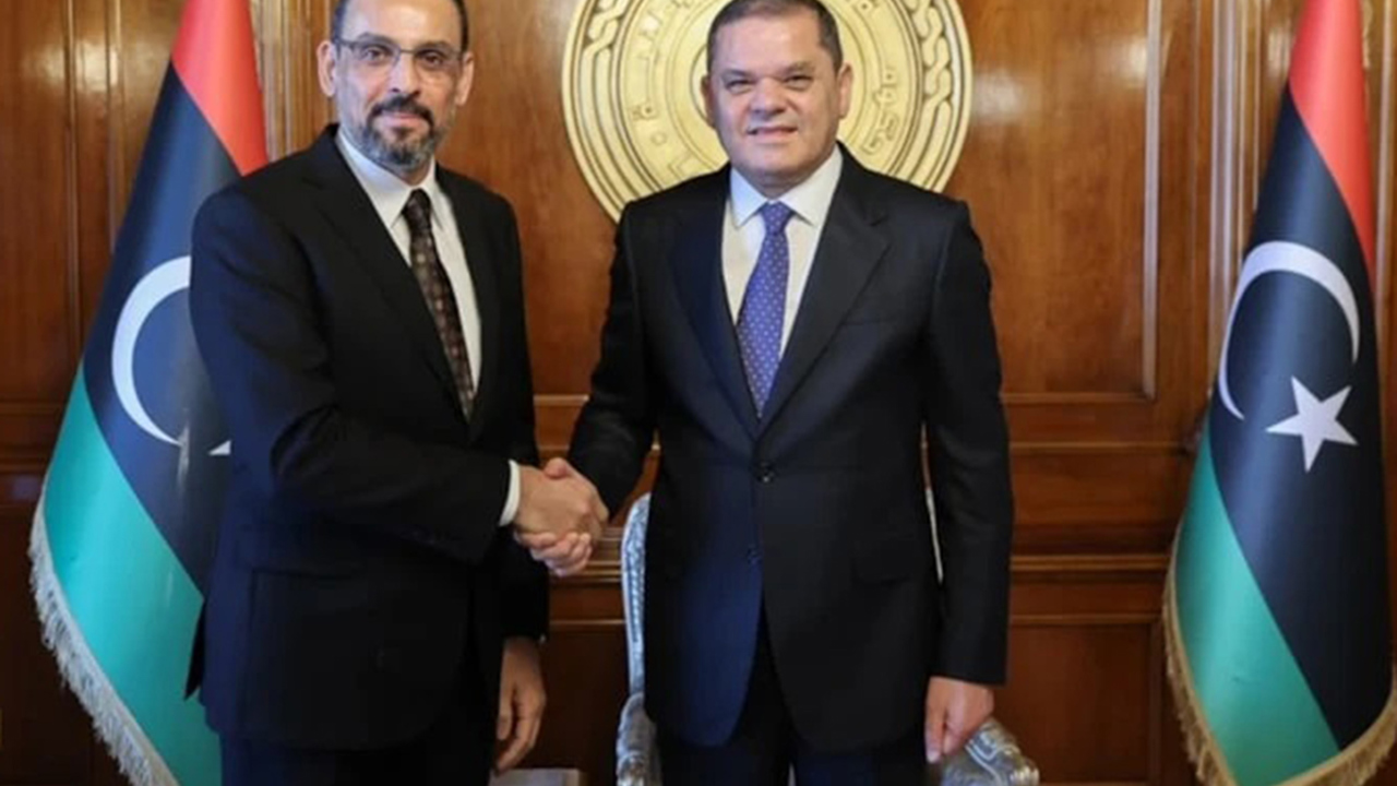 MİT Başkanı İbrahim Kalın, Libya Başbakanı Dibeybe ile görüştü