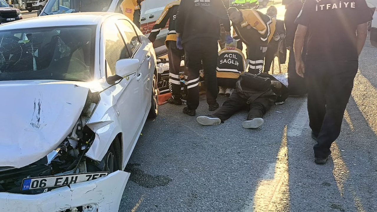 Malatya'da iki otomobil çarpıştı: 1'i ağır 6 yaralı