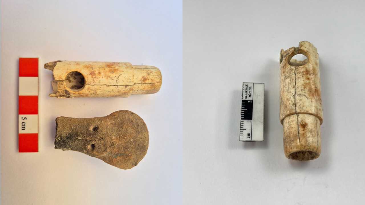 Çanakkale Troya’da 2 bin 800 yıllık kemik flüt bulundu