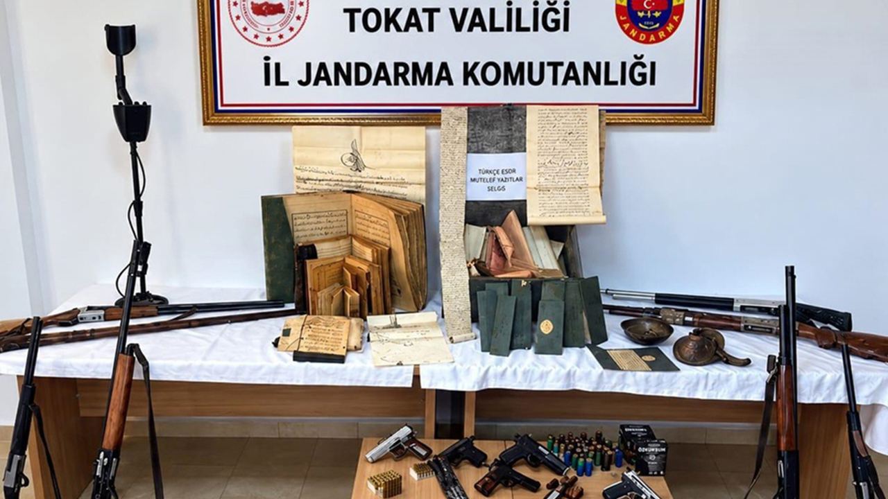 Tokat'ta silah ve tarihi eser kaçakçılığı operasyonu: 6 gözaltı