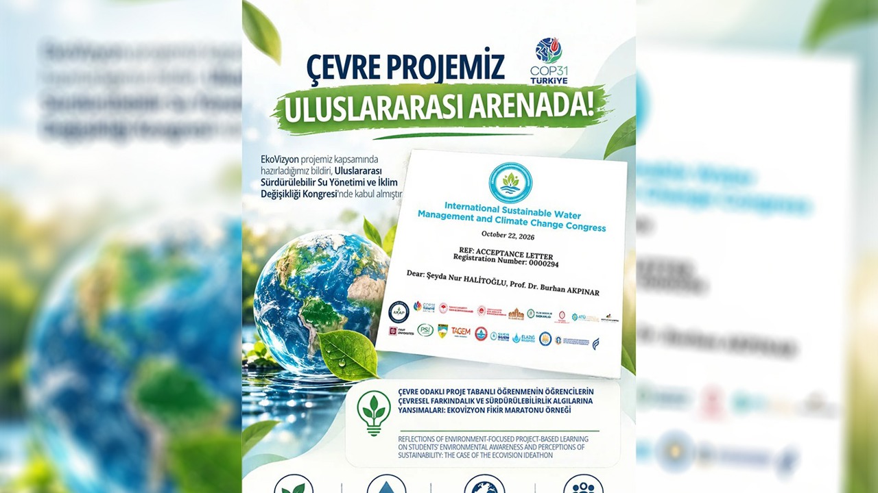 Malatya'nın EkoVizyon Projesi uluslararası kongrede sunulacak