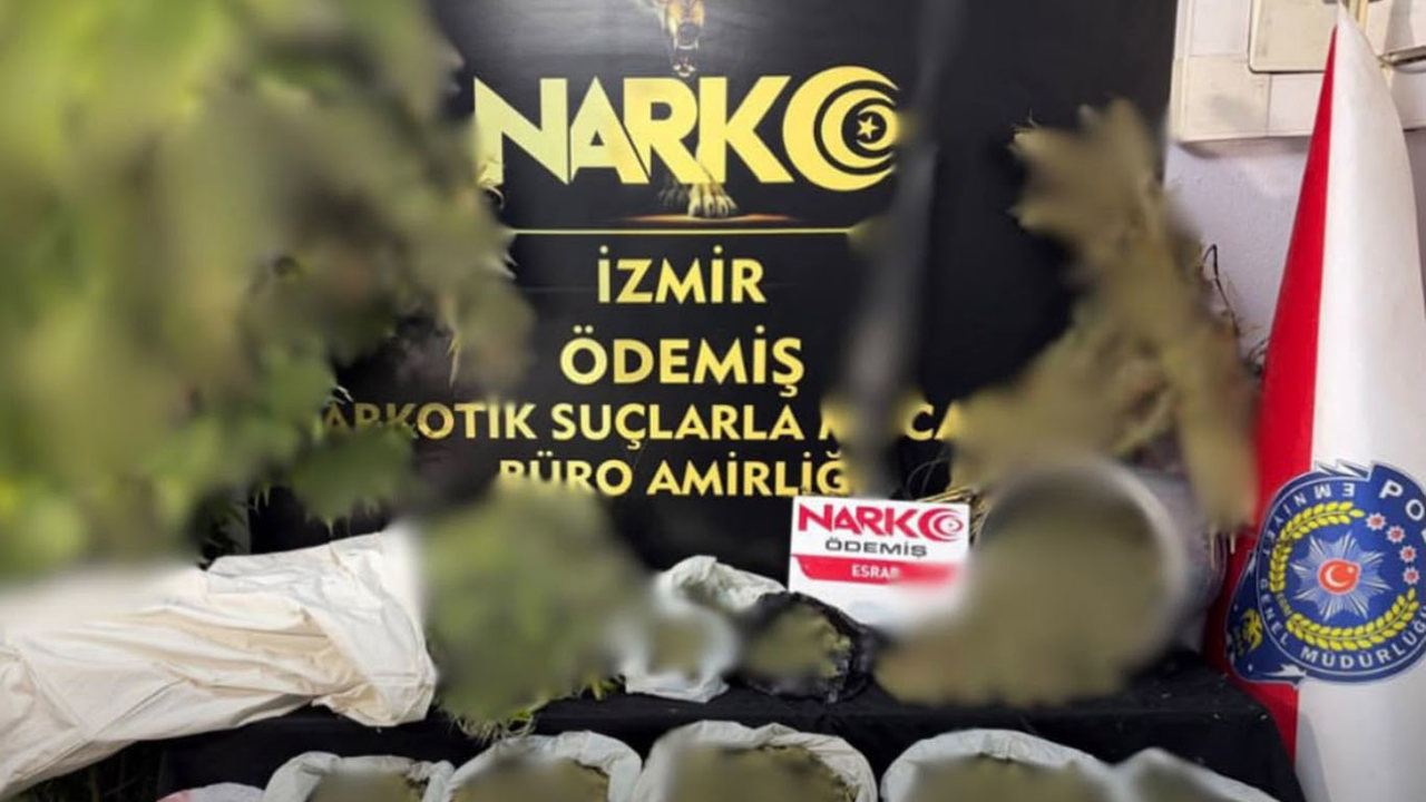 İzmir'de uyuşturucu operasyonu: 7 kilo 671 gram esrar ele geçirildi