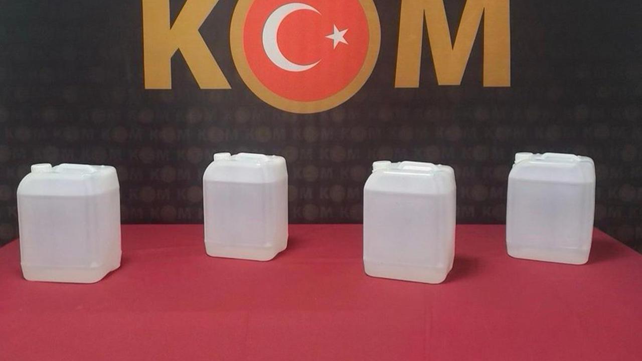 Yozgat’ta 20 litre etil alkol ele geçirildi
