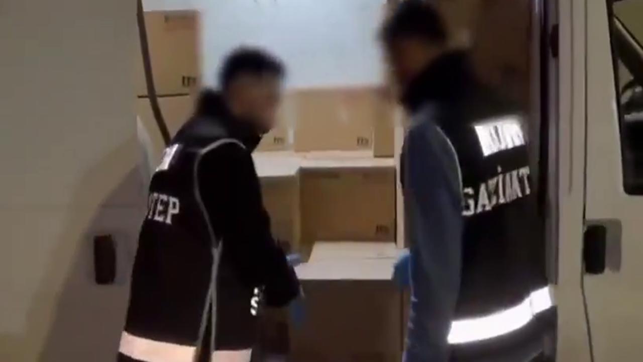 Gaziantep'te ruhsatsız faaliyet gösteren iş yerine baskın: 3 şüpheli yakalandı