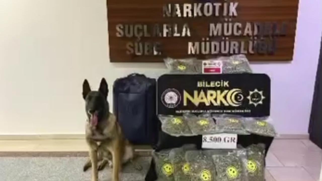 Bilecik’te 8,5 kilo skunk ele geçirildi: 2 şüpheli tutuklandı